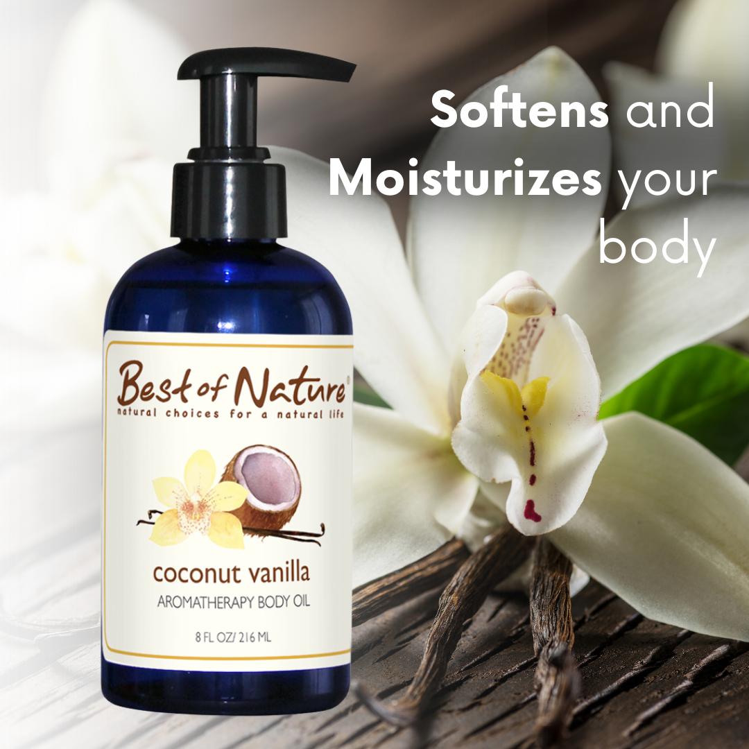 Coconut Vanilla Aromatherapy Massage & Body Oil