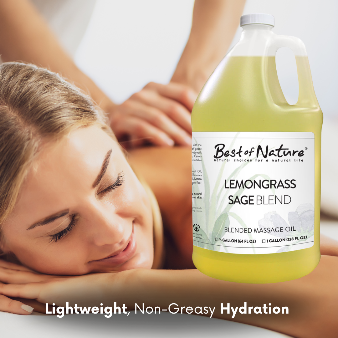 Lemongrass and Sage Aromatherapy Massage & Body Oil