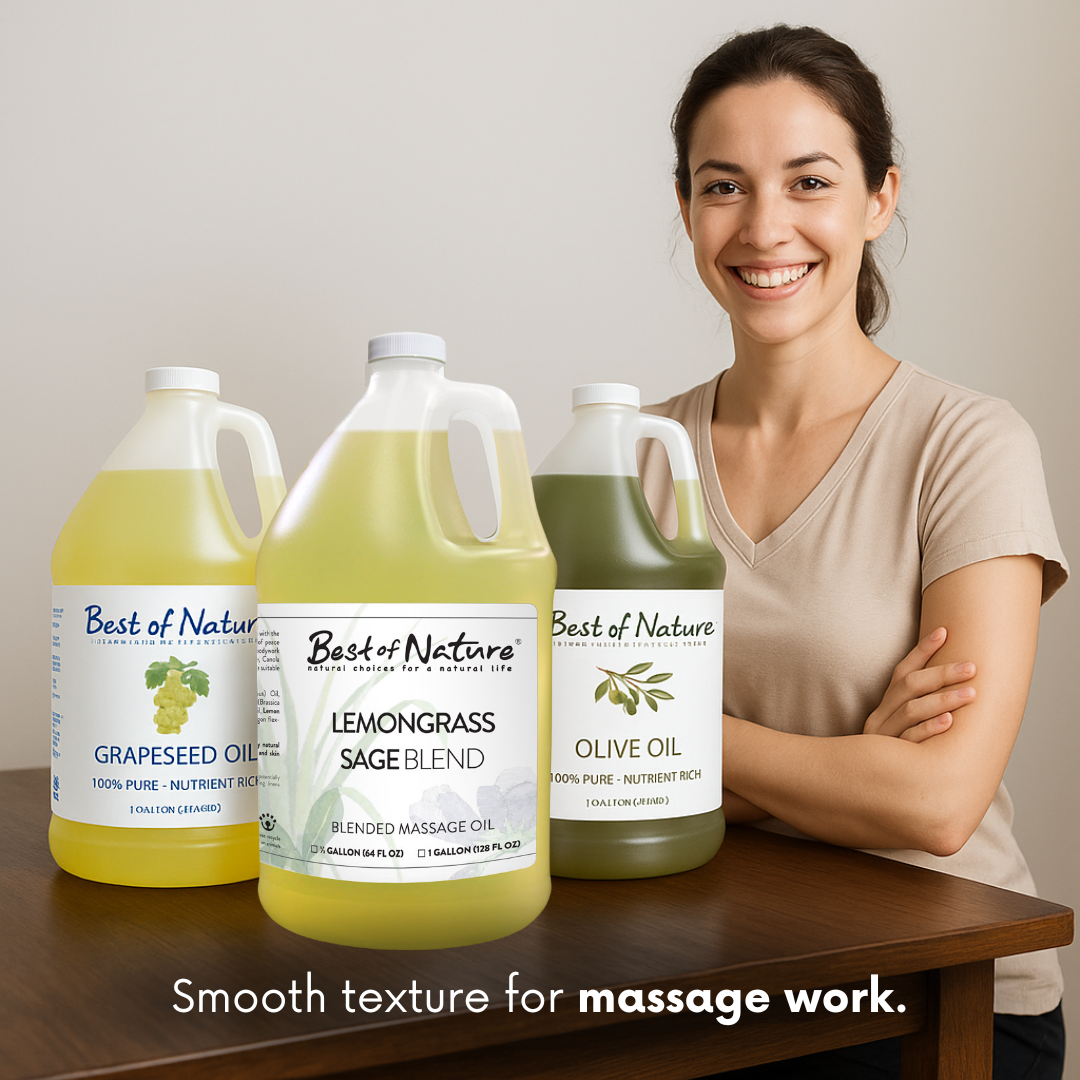 Lemongrass and Sage Aromatherapy Massage & Body Oil
