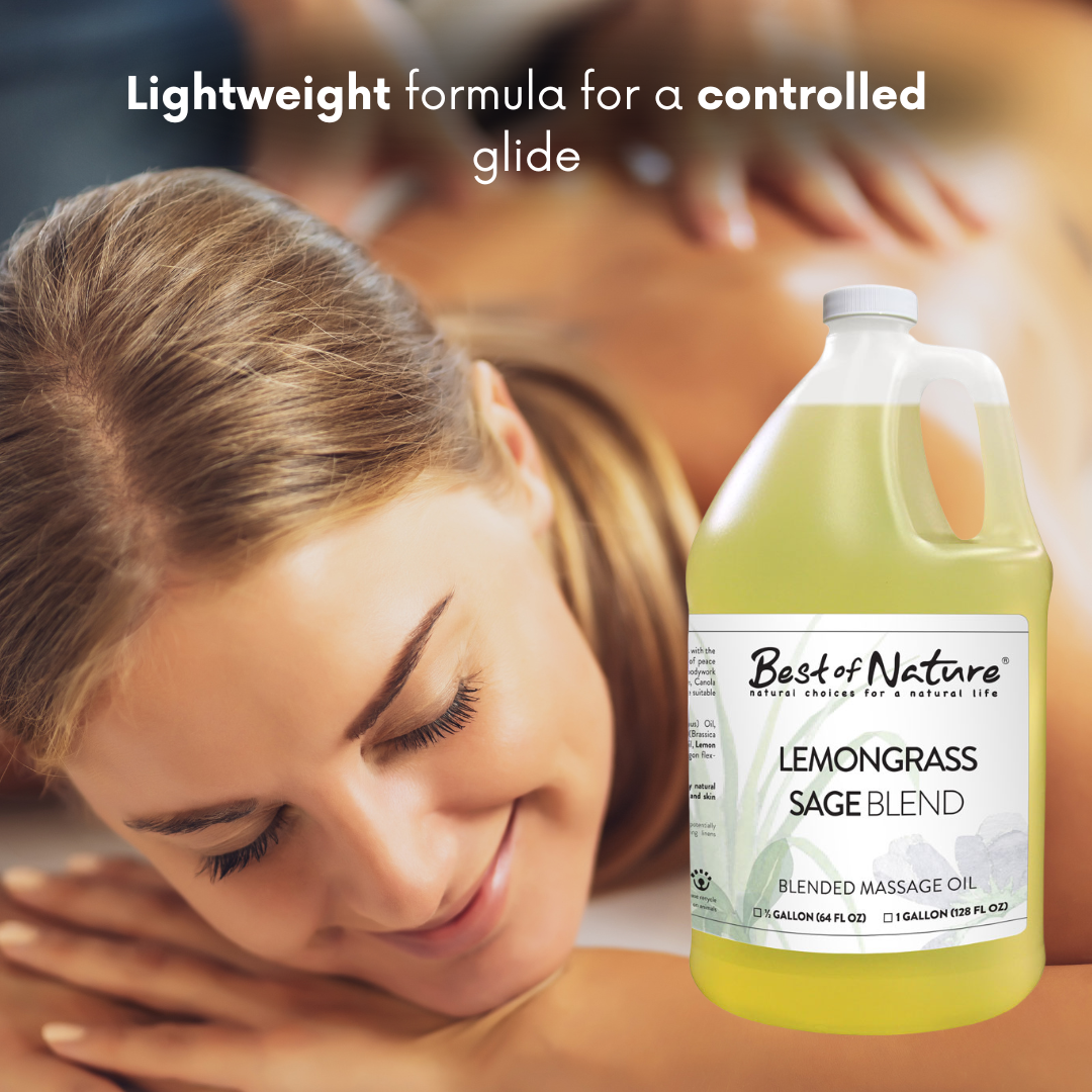 Lemongrass and Sage Aromatherapy Massage & Body Oil