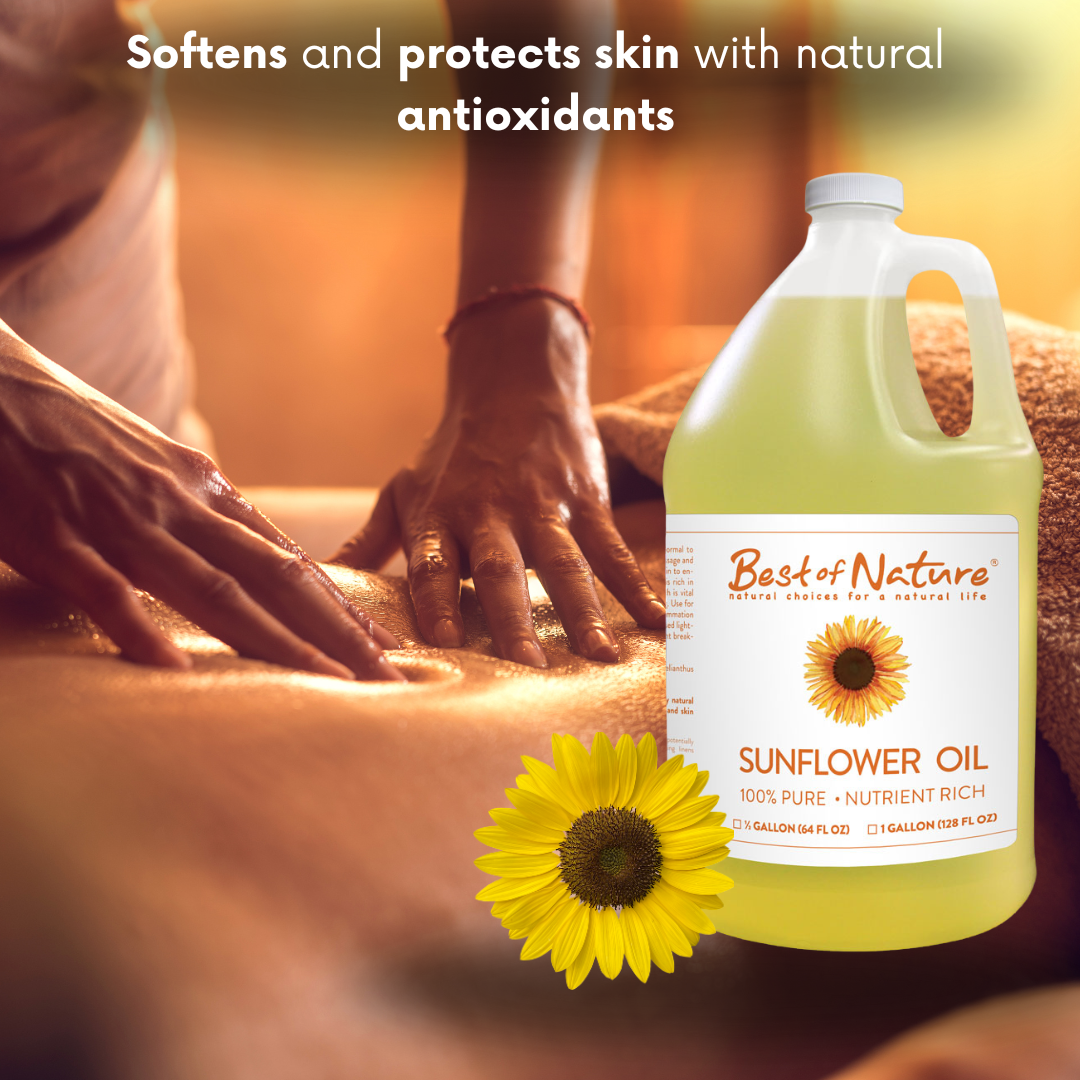 Sunflower Massage & Body Oil - 100% Pure