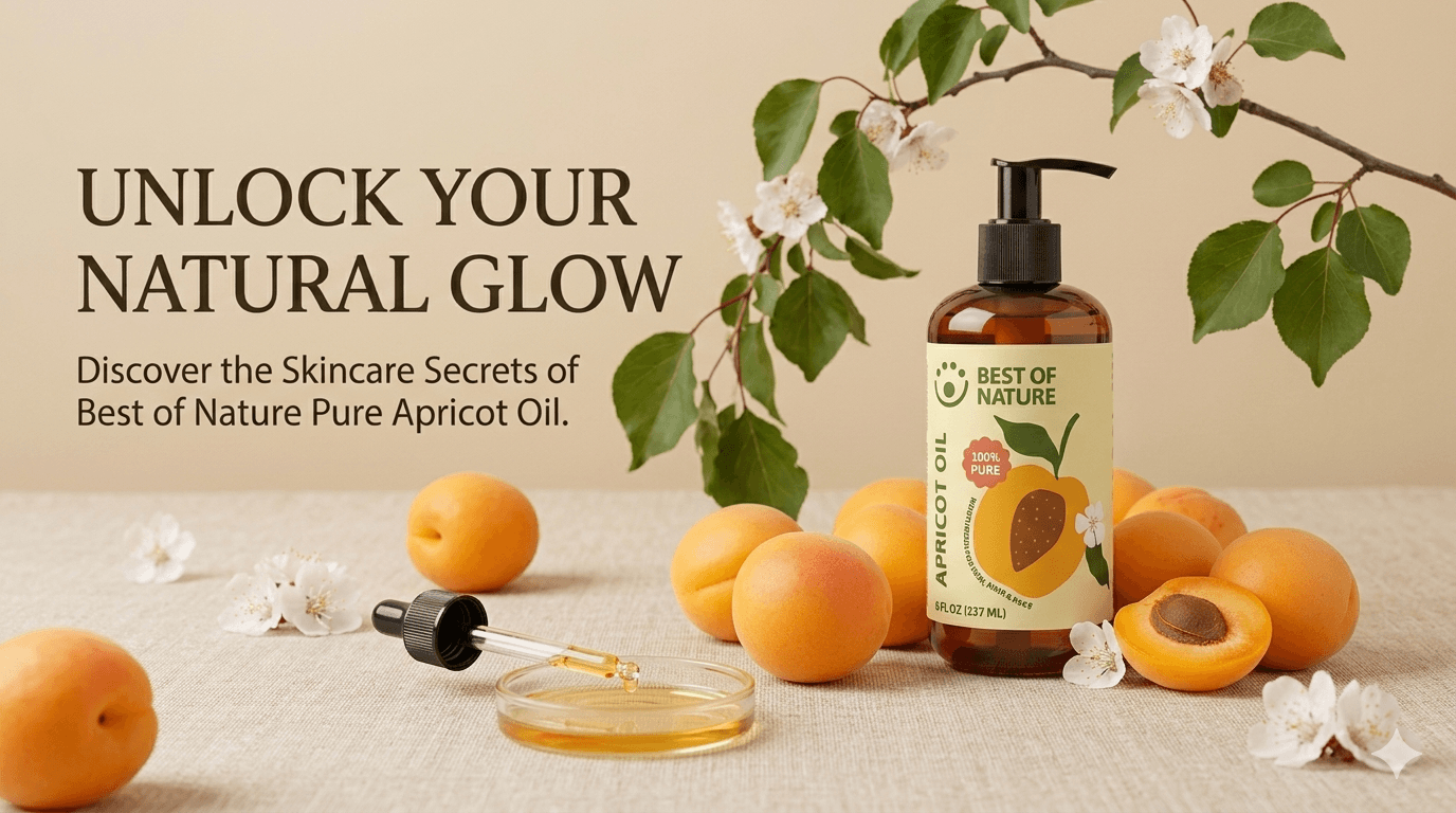 Best of Nature - Unlock Your Natural Glow With 100% Pure Apricot Kernal Bath & Body Oil