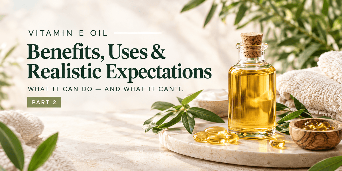 VITAMINEOlL Benefits, Uses & Realistic Expectations WHAT IT CAN DO - AND WHAT IT CAN'T.