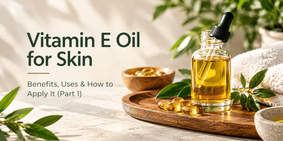 Vitamin E Oil for Skin Benefits, Uses & How to Apply It (Part 1)
