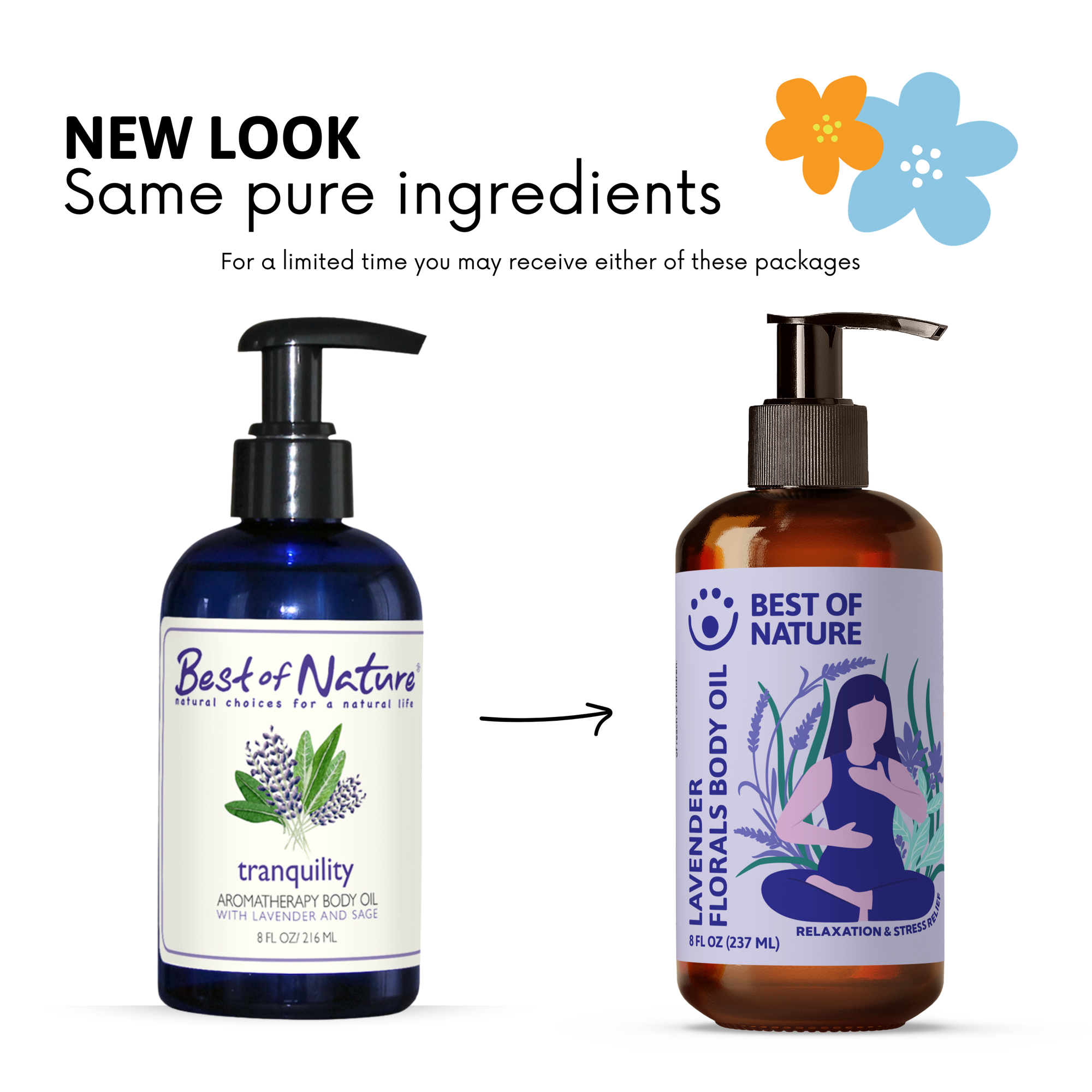 Lavender Florals (formerly Tranquility) Aromatherapy Massage &amp; Body Oil