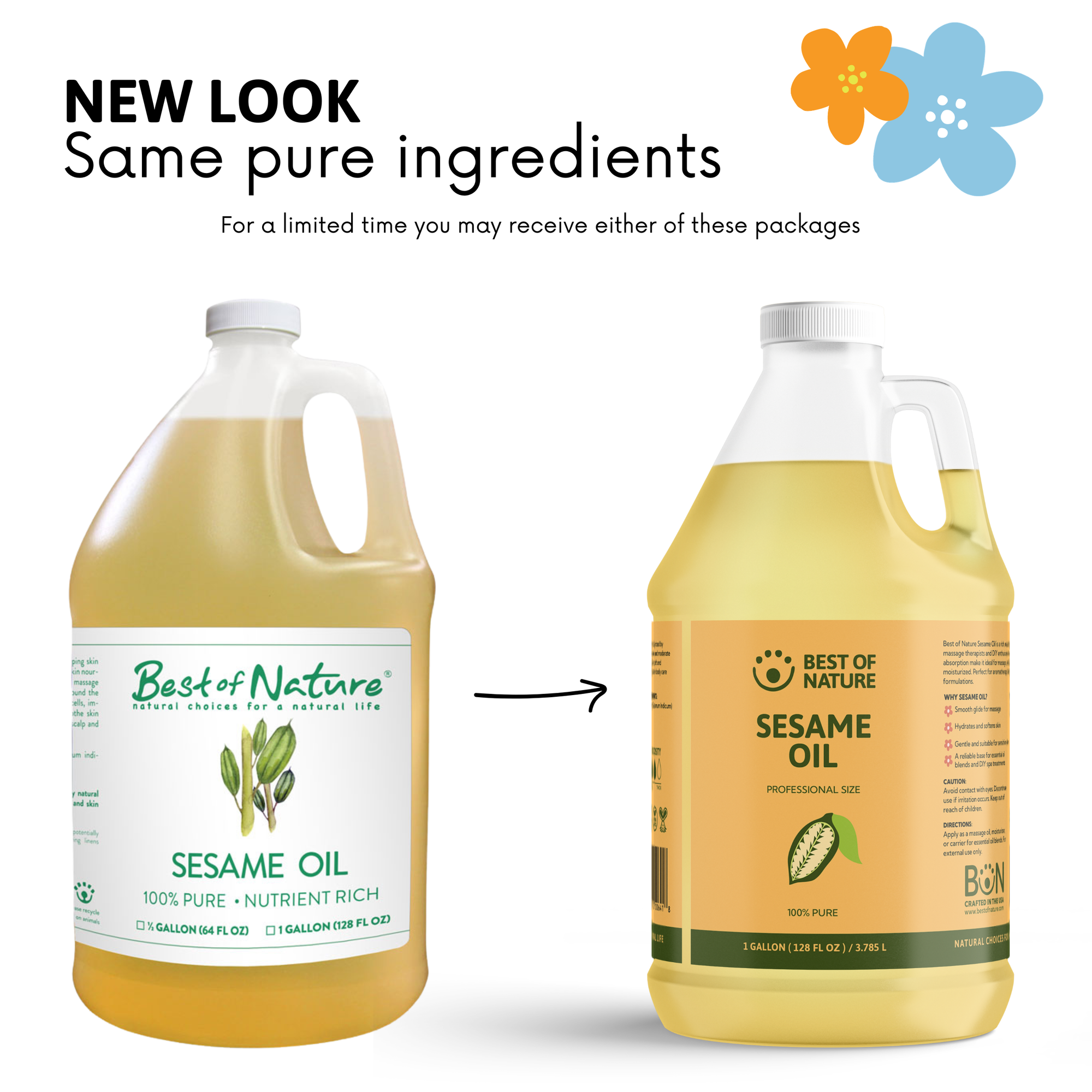 Sesame Massage &amp; Body Oil - 100% Pure