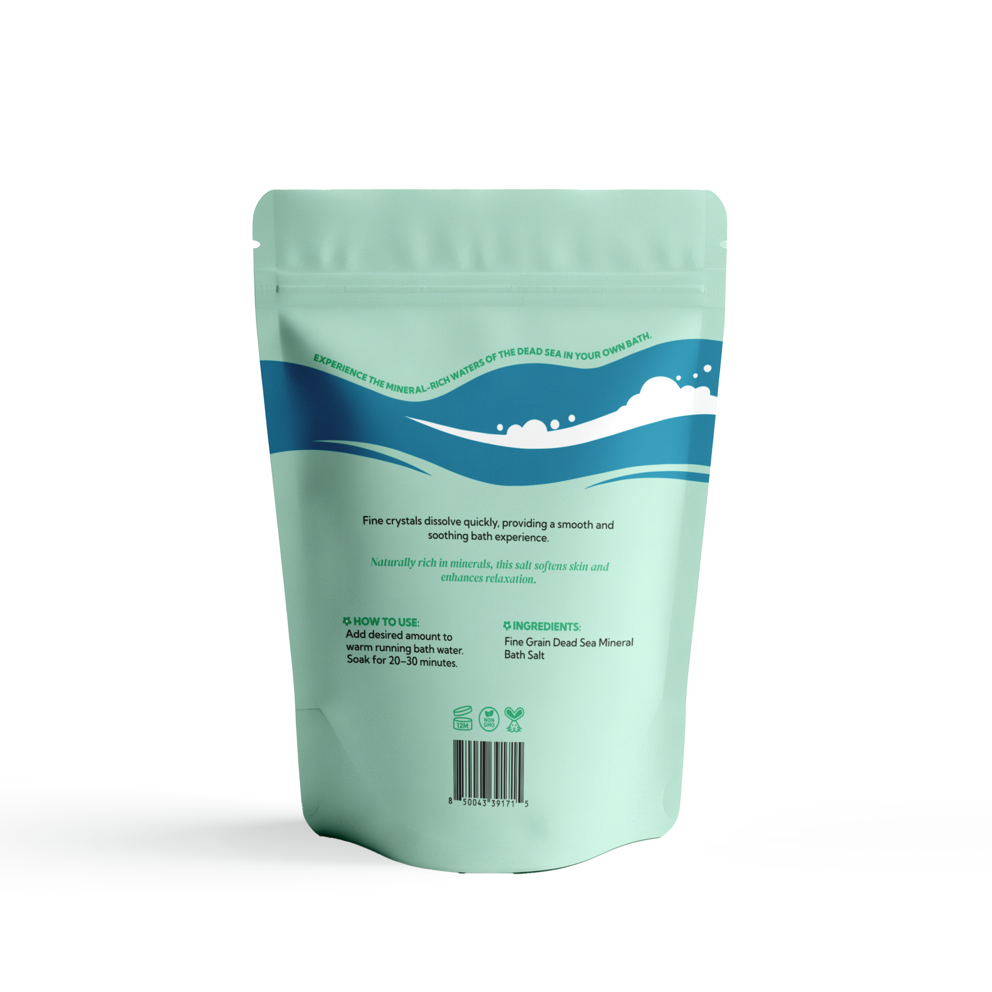 Dead Sea Mineral Bath Salt (Fine Grain)
