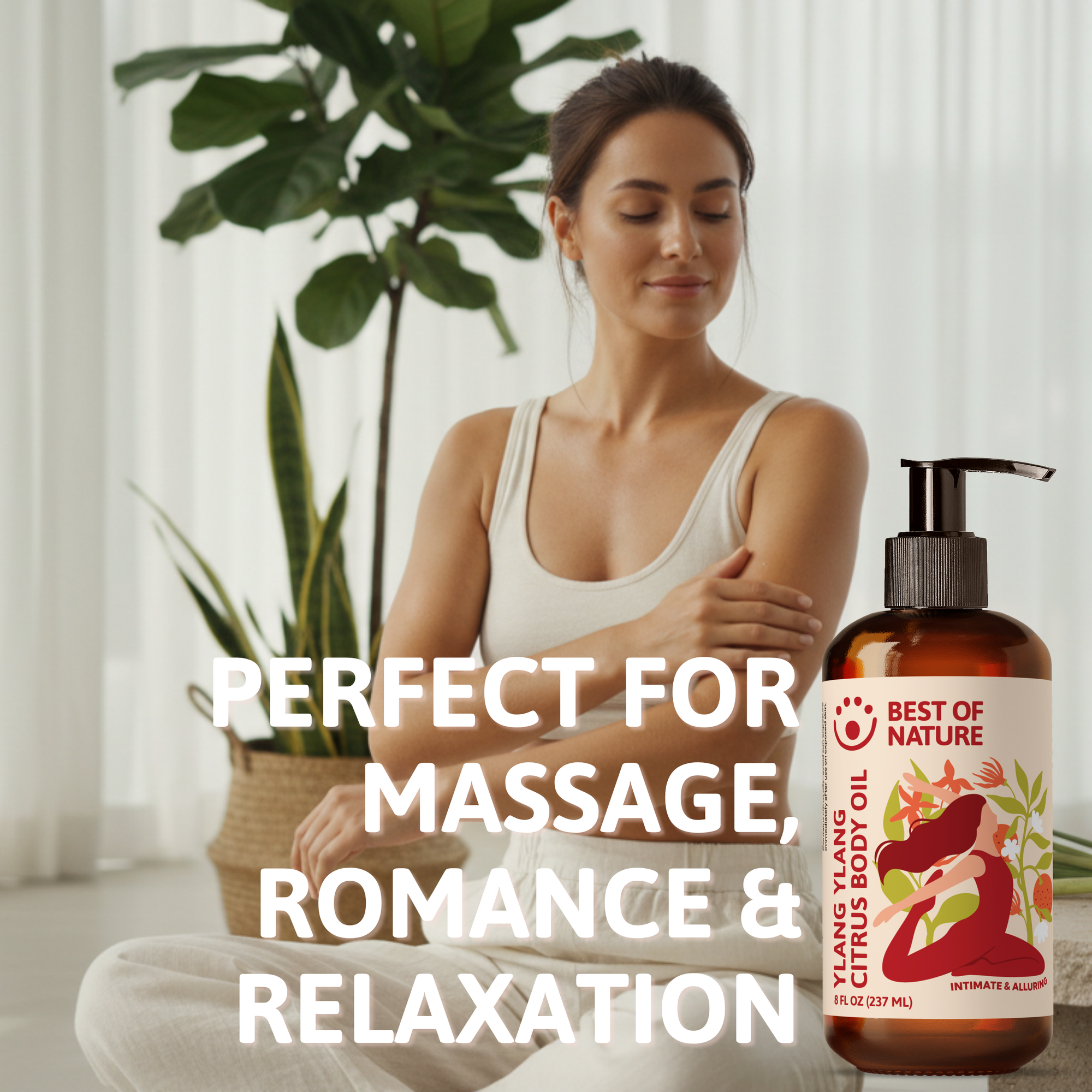 Ylang Ylang Citrus Aromatherapy Massage &amp; Body Oil