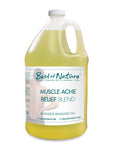 Muscle Ache Relief Blend Massage and Body Oil half gallon jug and gallon ju