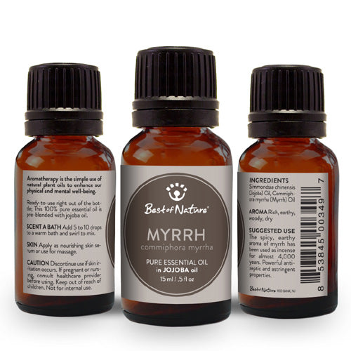 Myrrh Essential Oil blended with Jojoba Oil - Spa &amp; Bodywork Market