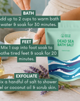 Dead Sea Mineral Bath Salt (Coarse Grain)