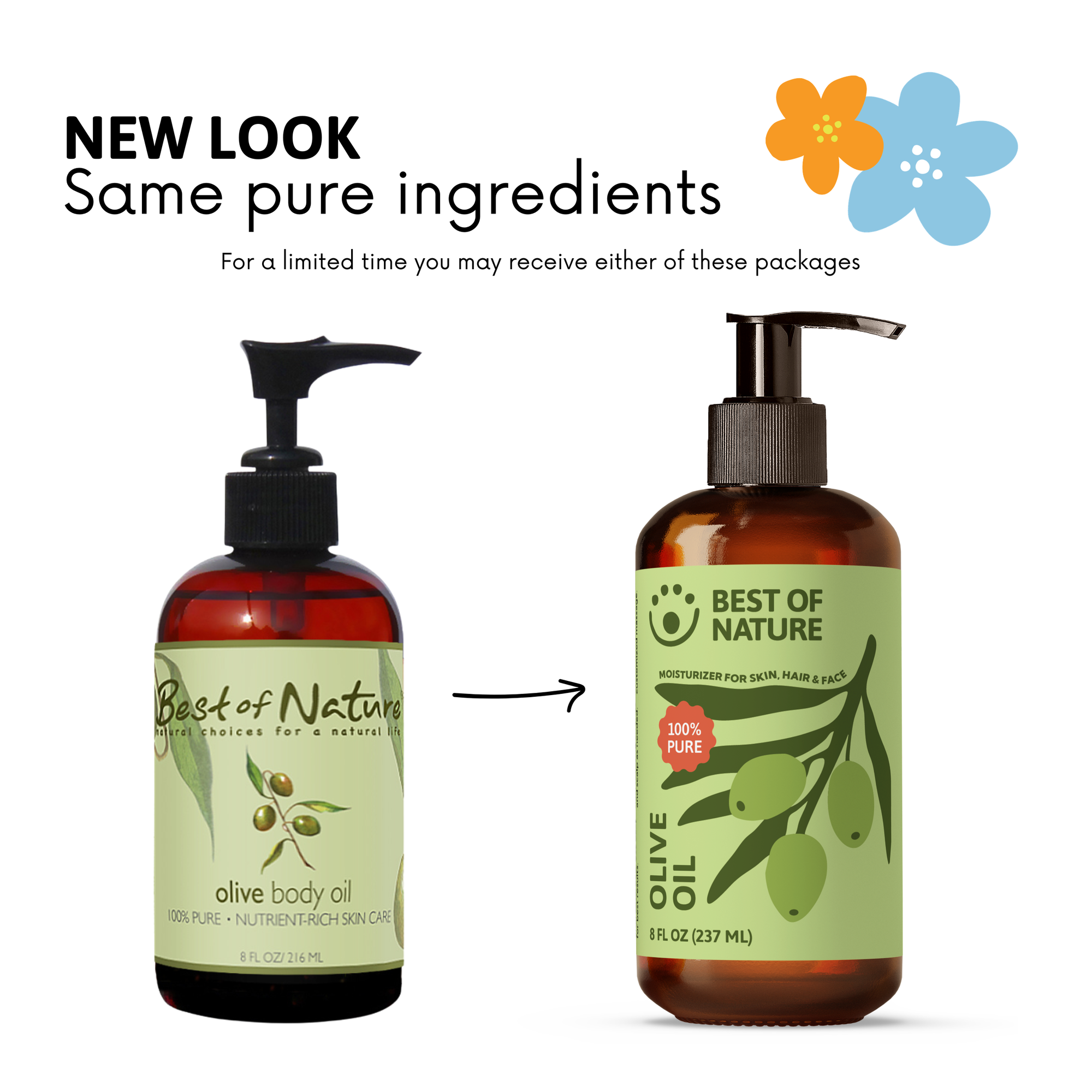 Olive Massage &amp; Body Oil - 100% Pure