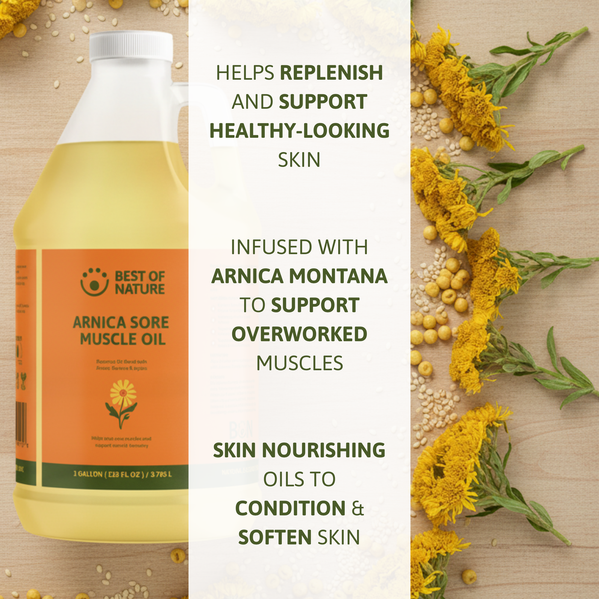 Therapeutic Arnica Sore Muscle Massage &amp; Body Oil