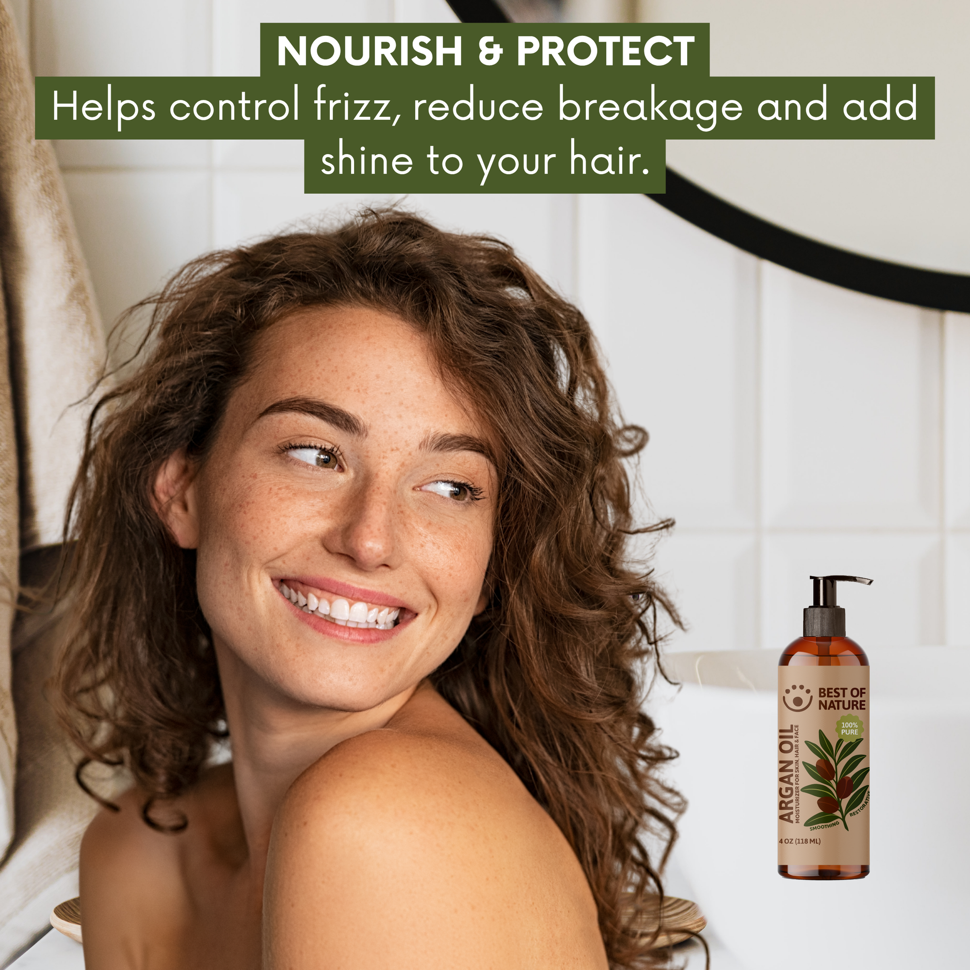 Organic Argan Massage &amp; Body Oil (Moroccan) - 100% Pure