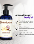 Coconut Vanilla Aromatherapy Massage & Body Oil