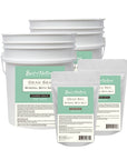 Dead Sea Mineral Bath Salt Coarse and Fine Grain 5 lb bags and 30 lb pails