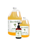 Pure Unrefined Jojoba Massage and Body Oil 8 ounce pump bottle, half gallon jug, gallon jug, and 5 gallon pail