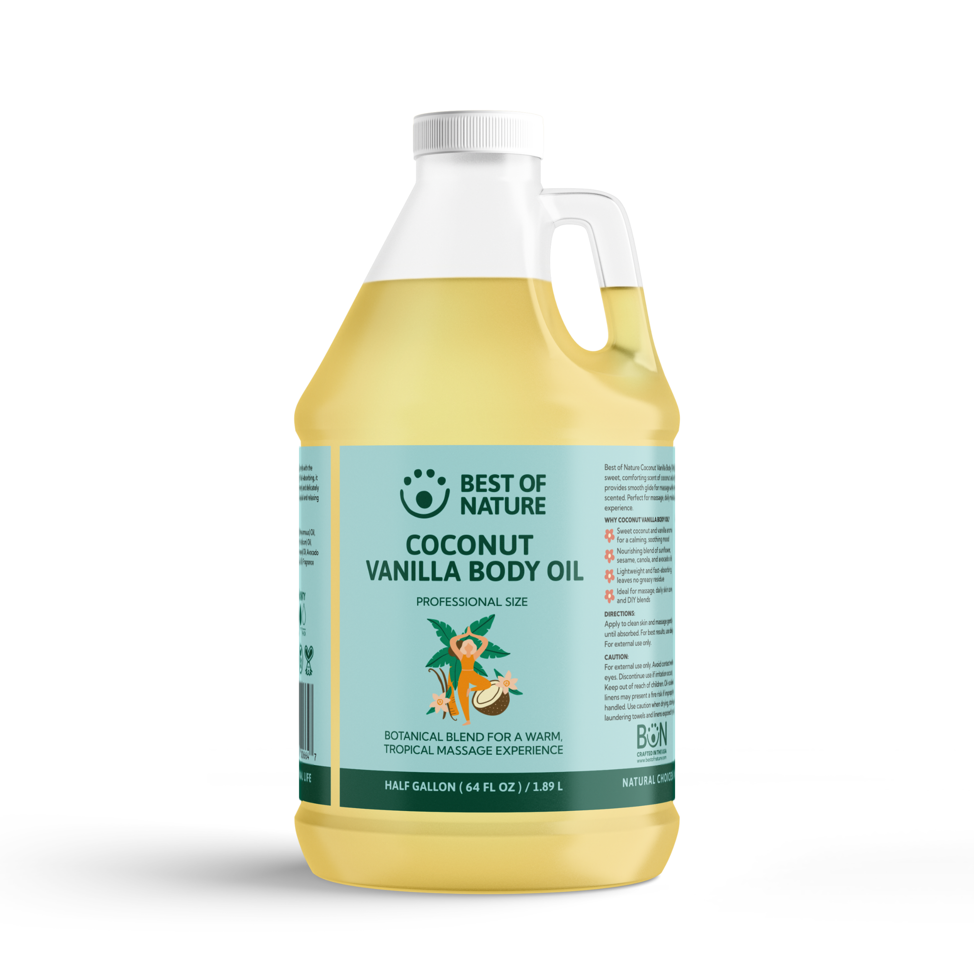 Coconut Vanilla Aromatherapy Massage &amp; Body Oil