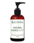 Natural Choice Blend Massage and Body Oil 8 ounce pump bottle